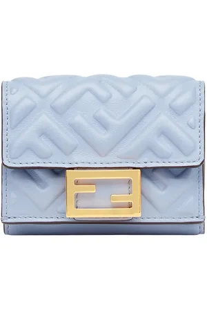 Luxury Wallet - Black Fendi Wallet with FF embossed pattern