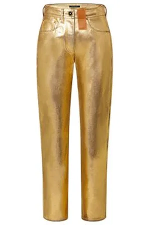 LOUIS VUITTON Golden Straight-Cut Jeans