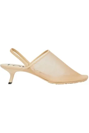 Loewe Petal mesh sling-back mule 45