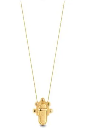 LOUIS VUITTON Trunk Lock Pendant Necklace and Brooch
