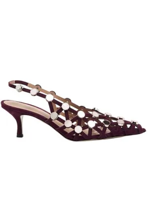 The Attico Grid slingbacks 50mm