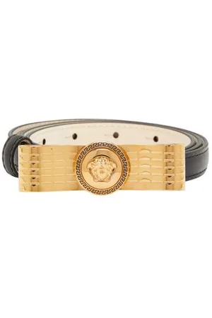 VERSACE Calf leather belt