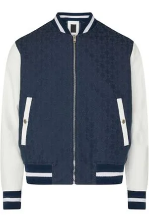Givenchy Varsity jacket in denim monogram 72 and leather