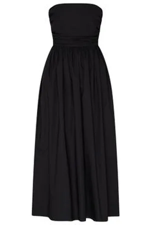 MATTEAU Strapless lace up dress