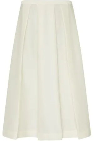 Totême Twinflower wool silk skirt
