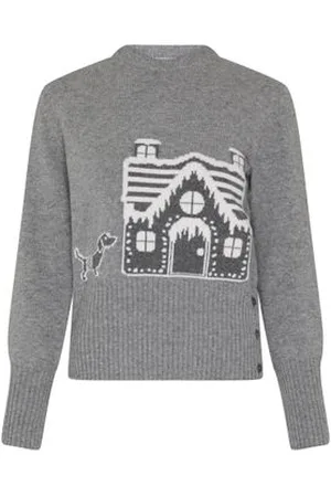 Thom Browne 4Bar merino wool cardigan