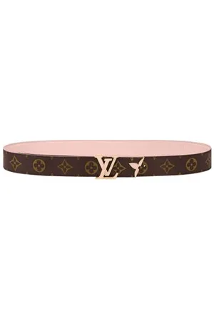 LOUIS VUITTON Pretty LV Enamel 30mm Reversible Belt