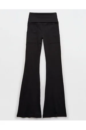 AERIE women's offline super flare leggings Black size S $64.95
