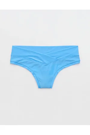Aerie SMOOTHEZ Microfiber Mesh Thong Underwear
