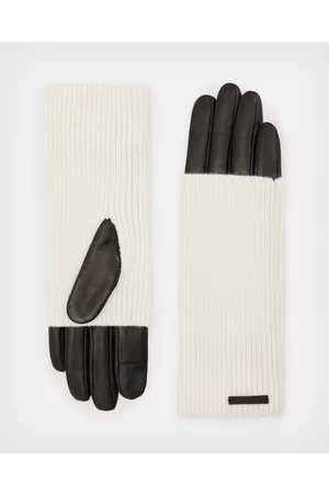 AllSaints Zoya Leather Cuff Gloves