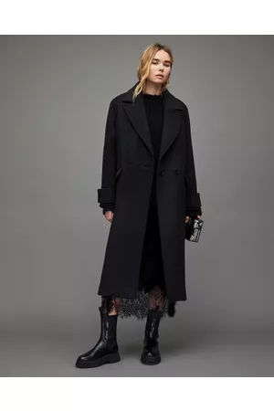 AllSaints Mabel Oversized Wool Blend Coat