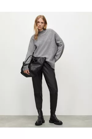 AllSaints Women Sweatpants - Jen Leather Joggers