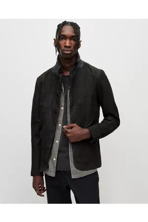 AllSaints Men Leather Jackets - Survey Leather Blazer