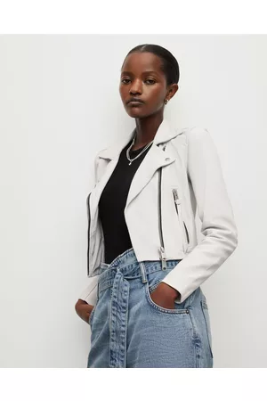 AllSaints Women Leather Jackets - Elora Leather Biker Jacket