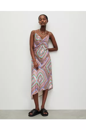 AllSaints Women Midi Dresses - Alexia Luisa Silk Blend Midi Dress