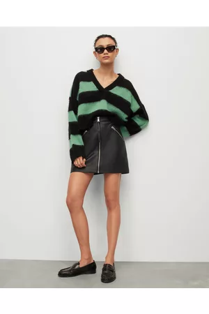 AllSaints Women Mini Skirts - Piper Faux Mini Skirt