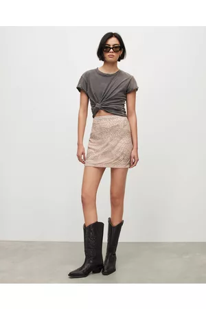 AllSaints Women Mini Skirts - Brielle Embellished Mini Skirt