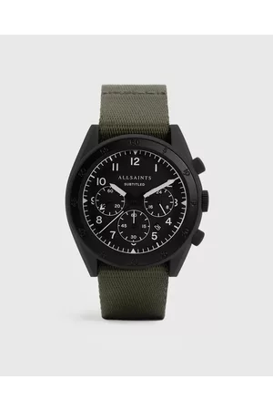 AllSaints Men Watches - Subtitled I Stainless Steel Nylon Watch