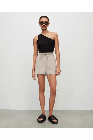 AllSaints Women Leather Skirts - Shana Leather Shorts