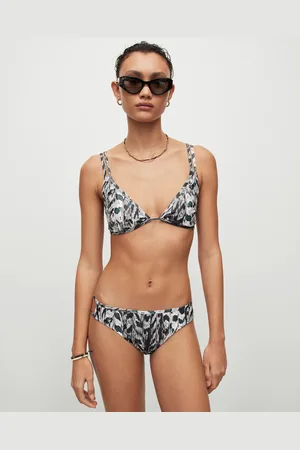 Nico Monogram Bikini Top Black/White