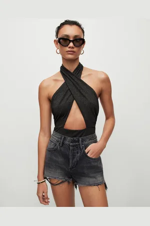 ALLSAINTS Nico Monogram Triangle Bikini Top