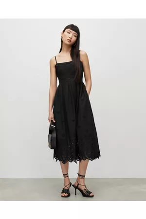 AllSaints Women Midi Dresses - Whitley Broderie Midi Dress