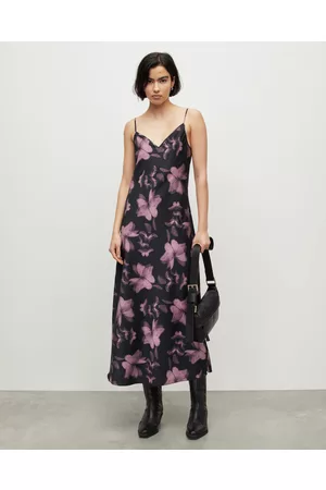 AllSaints Women Printed Dresses - Tiana Ceres Floral Midi Dress