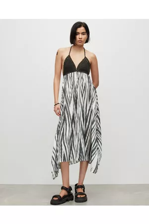 AllSaints Women Graduation Dresses - Attwell Carmen Crochet Top Maxi Dress