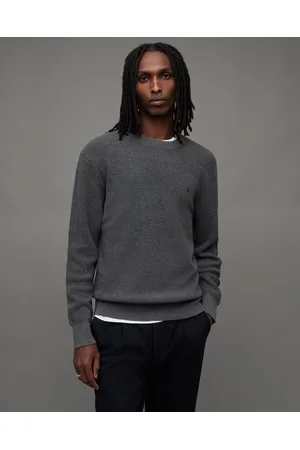 AllSaints Ramskull-embroidered Crewneck Cotton-jersey Jumper in