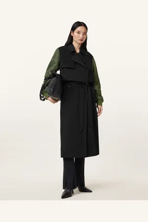 AllSaints Penni 2-in-1 Trench Bomber Jacket