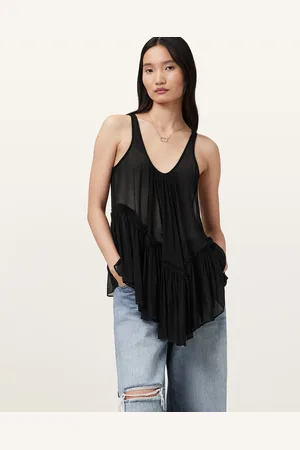 AllSaints Rach Tiered Sheer Top