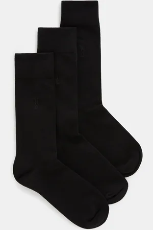 AllSaints Adan Ramskull Embroidered Socks 3 Pack