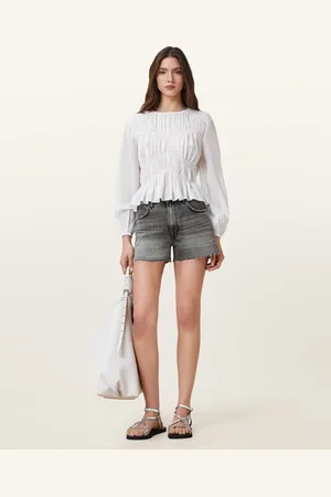 AllSaints Tate High Rise Denim Shorts