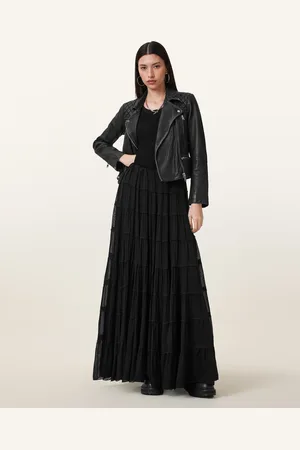 AllSaints Eva Tiered Midi Skirt
