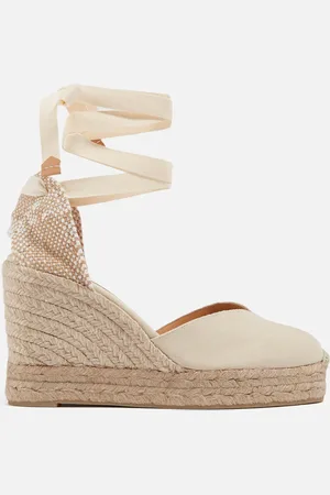 Castaner Women’s Chiara Canvas Wedge Espadrilles - UK 3