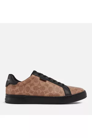 Coach Lowline Signature Printed Coated-Canvas Trainers - UK 7