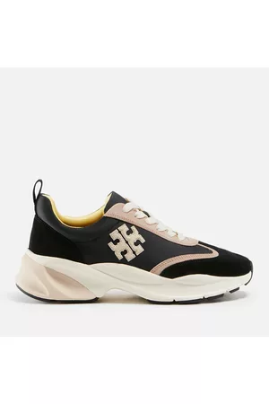 Tory Burch Good Luck Nylon and Suede Running-Style Trainers - UK 3
