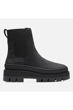 Clarks Orianna2 Top Leather Chelsea Boots - UK 4
