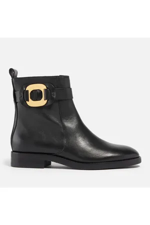 See by Chloé Chany Leather Ankle Boots - UK 3