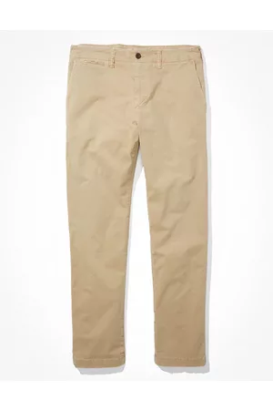 American Eagle Outfitters Flex Athletic Straight Lived-In Khaki Pant Men