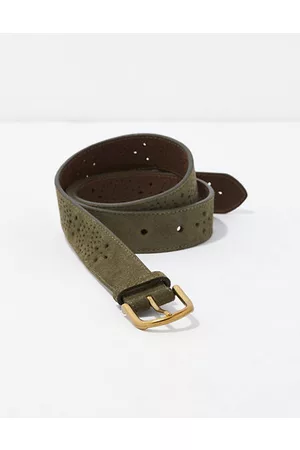 American Eagle Outfitters O Perforated Leather Belt Women's XS