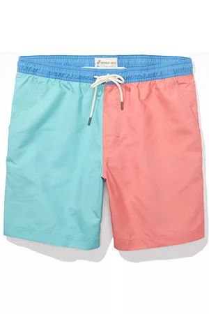 American Eagle Outfitters 7 Color-Block Swim Trunk Men's XS