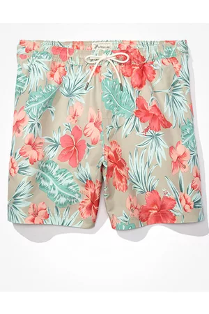 American Eagle Outfitters 7 Tropical Swim Trunk Men's XS