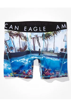 Buy American Eagle Men Multi Color Surf Palms 6 Inches Flex Boxer