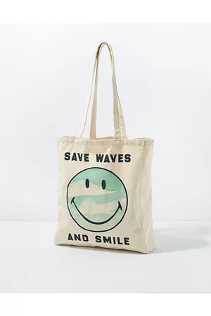 American Eagle Outfitters O Smiley Tote Bag Women's One Size
