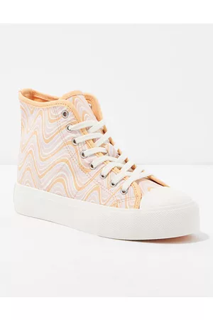 American Eagle Outfitters Women Canvas Sneakers - Canvas Platform High-Top Sneaker Women's 6