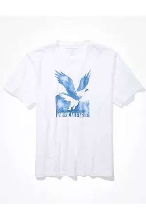 American Eagle Outfitters Men T-Shirts - Super Soft Photoreal Logo Graphic T-Shirt Men's XS
