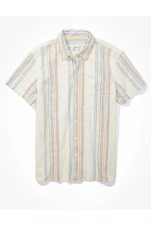 American Eagle Outfitters Men Shirts - Striped Button-Up Resort Shirt Men's XS