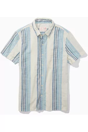 American Eagle Outfitters Men Shirts - Striped Button-Up Resort Shirt Men's XS