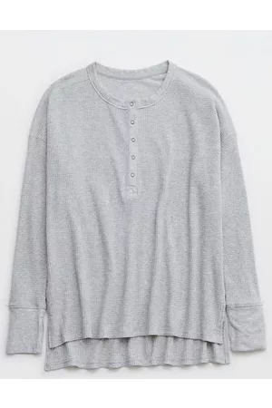 Offline By Aerie Wow Waffle Henley T-Shirt Women